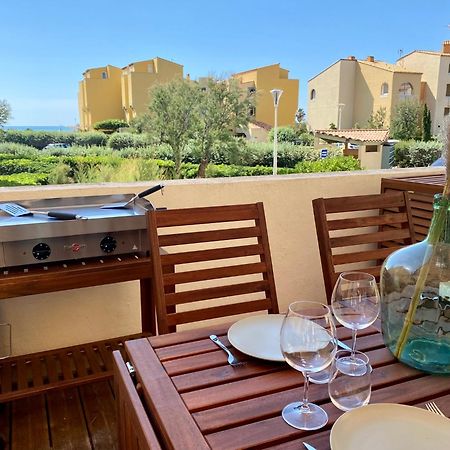 Terrasse Vue Mer 2 Pieces A Leucate Avec Piscine Apartment Стая снимка