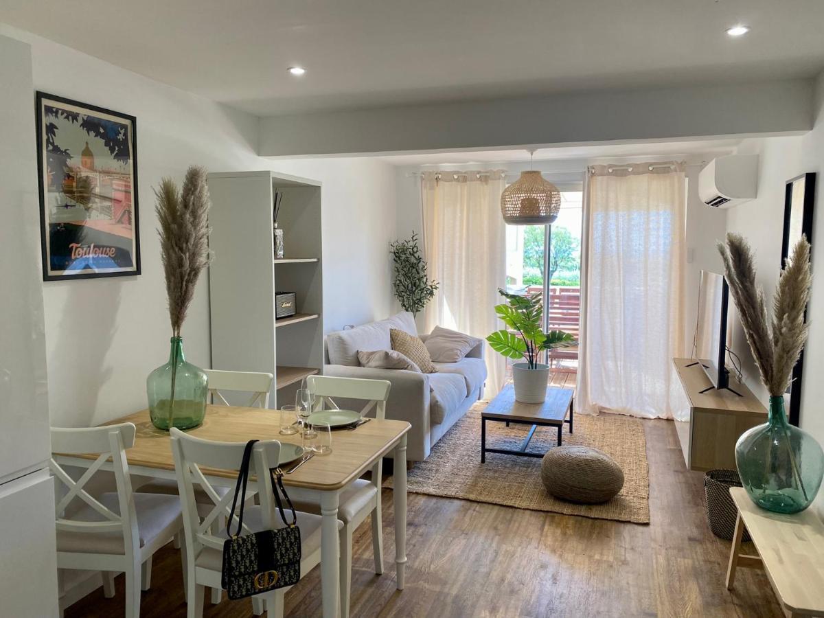 Terrasse Vue Mer 2 Pieces A Leucate Avec Piscine Apartment Екстериор снимка
